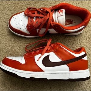Orange Nike Dunk Low Sneaker
